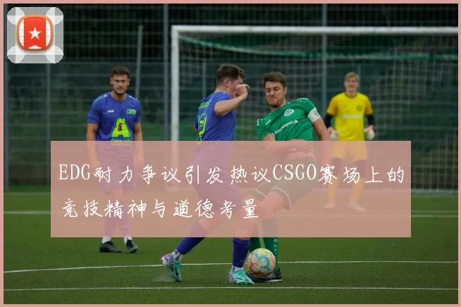 EDG耐力争议引发热议CSGO赛场上的竞技精神与道德考量